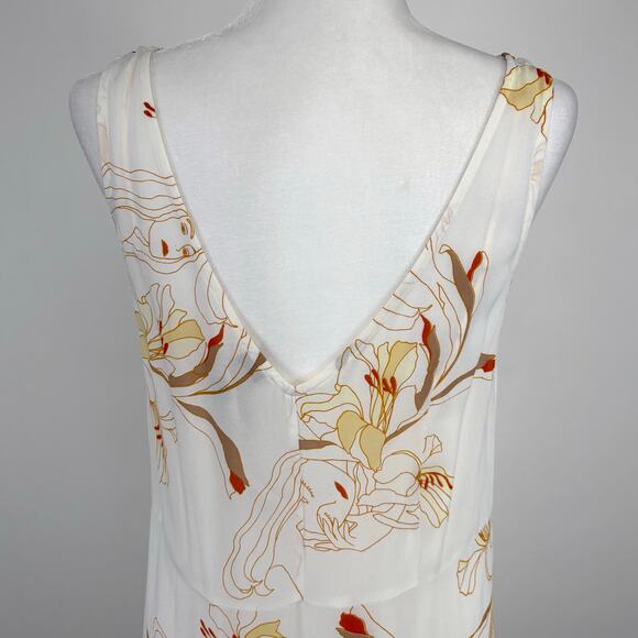 Aritzia Little Moon Akila Dress Size Large Feminine Art Slip Romantic Neutral - Picture 6 of 16